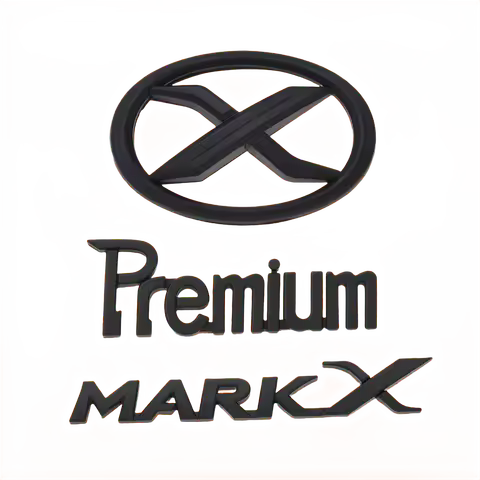 3D ABS MARK X Emblem Premium Car Badge X Rear Truck Stickers Car Decor For Toyota MARKX MARK-X Car A
