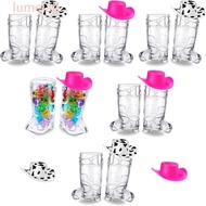 LUMELAB​ 24/33 Pcs Cowboy Boot Shot Glasses, Lightweight Food Grade Mini Plastic Boot Cups Set, Cute