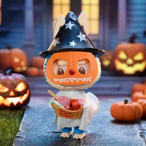 New LABUBU Trick or Treater Kawaii Action Figures Toys The Monsters Dolls Trend Fashion Desktop Deco