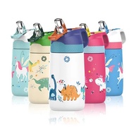 Fjbottle Stainless Steel Insulated Kids Water Bottle With Straw Premium 350ml Children's Bottle