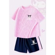 Kid's fashion Sanrio Kuromi cute girl casual outfit