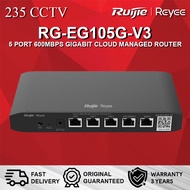 RUIJIE REYEE RG-EG105G-V3 5 PORT 600MBPS GIGABIT CLOUD MANAGEMENT ROUTER