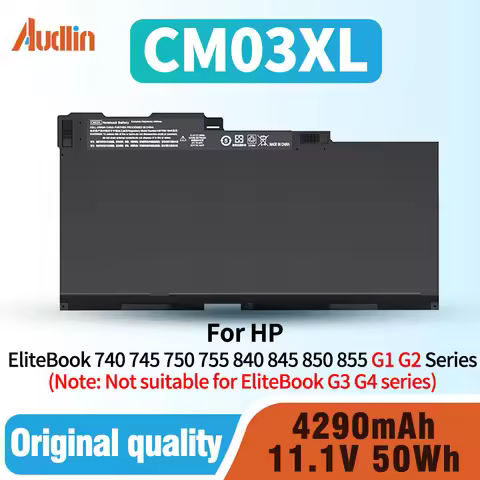 CM03 CM03XL Laptop Battery for HP EliteBook 740 745 750 755 840 845 850 855 G1 G2 Series Notebook CO