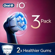 Oral-B iO Series Replacement Brush Heads 3-Pack – Round Spinning Clean Refills for Electric Toothbru