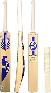 SG Triple Crown Xtreme English Willow Cricket Bat with Bat Cover & Bat Grip Free