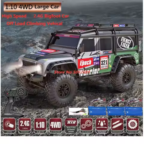 Professional Off Road 4WD Metal Transmission Remote Control Truck 1:10 Large Independent Suspension
