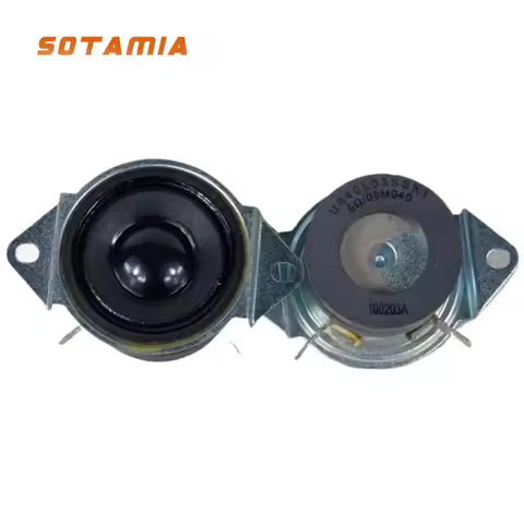 SOTAMIA 2Pcs 1.5 Inch Mini Tweeter Audio Speaker 6 Ohm 10W Angled Treble Speaker DIY Sound Music Hom
