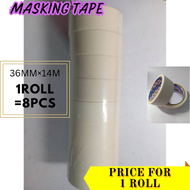 【1PACK=24PCS/16PCS/12PCS/ 8PCS/6PCS! ! !】NITCOS MASKING TAPE (12MMX14M / 18MMX14M / 24MMX14M / 36MMX