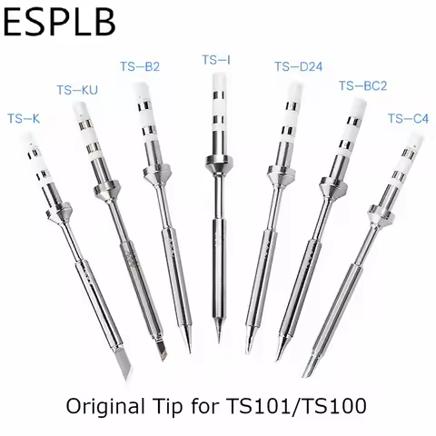 Original TS100 TS101 Soldering Tip Lead Free B2 BC2 C4 D24 K I KU Replacement Electric Iron Tip Bit 