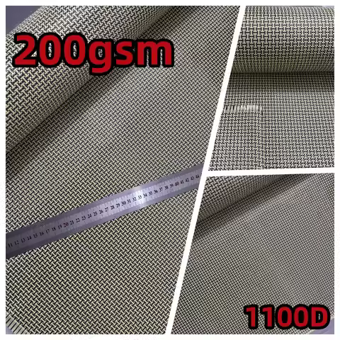 1100D /3K 200gsm Yellow Kevar & Carbon fibermixed Fabric Piain Hybrid Carbon Kevlar Cloth 100cm*50cm