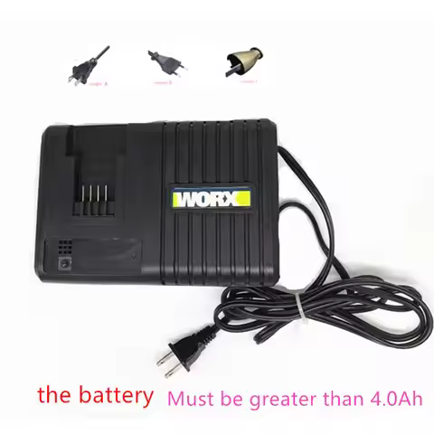 AC100-240V Charger WA3867 for WORX WA3861 20V 6A WU175 WU175.1 WU278.1 WU677 WA3563 WA3564 WA3567 WA