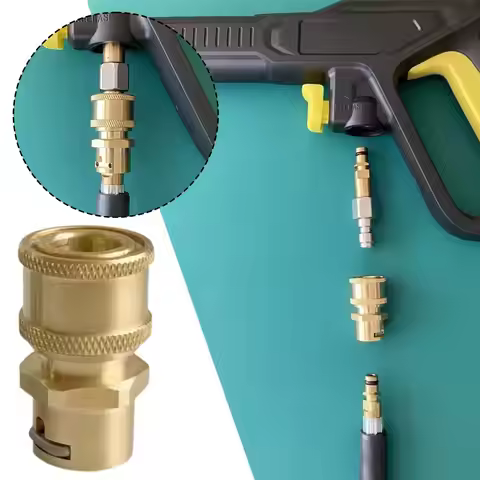 High Pressure Washer Accessories 1/4 Quick Connector Anti-Tangle Adapter Connect Hose and Water Gun 