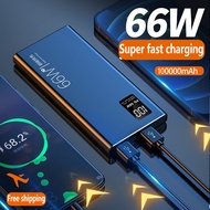 PD66W powerbank 50000mah 100000mah original fast charging mini power bank 20000mah 500000mah origina