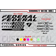 FEDERAL STICKER DECAL SERIES CUTTING STICKER