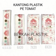PE Tomato UK 9X20 8X20/ 7X20/ 6X20/ 4.5X23/ Clear PE Plastic Bag Mombo Plastic/ Clear Plastic Bag