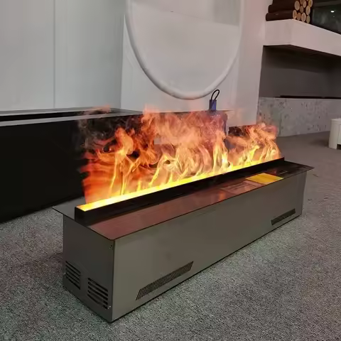 3D Atomizing Fireplace For Living Room Multi-color Fake Flame Electronic Fireplace Home Remote Contr