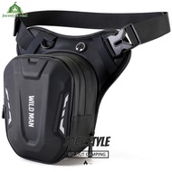 [Jocestyle Mall] Motorcycle Bags Motorcycle Drop Leg Side Bag Black Waterproof Utility Leg Bags
