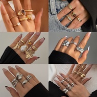 Gold & silver statement Ring set vintage ring set/ bohemian boho/ Ring