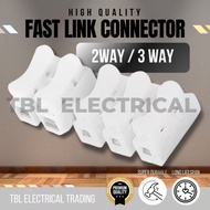 10A Clip Type Fast link Connector Clip PVC Cable Wire Connector 2 Way