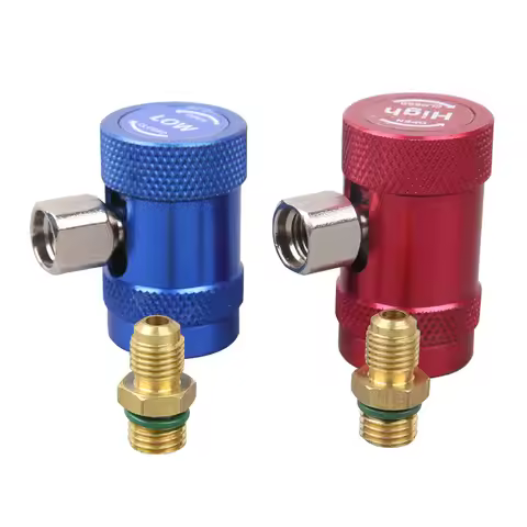 1pair R1234yf Manual Quick Connector Coupler High Low M12*1.5 R1234 Refrigerant Car Air Conversion K