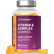 Vitamin B Complex Gummies | 60 Count - Tablet Alternative | High Strength plement with Vitamin B12, 