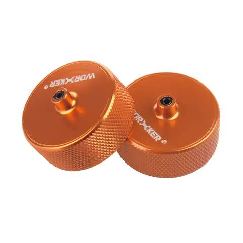 Worker Mod 2PCS Power Type Aluminum Alloy Flywheel Wheel for Nerf Stryfe/Rapidstrike CS-18 Color Ora