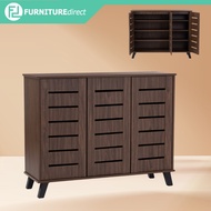 Furniture Direct IRAN TROIS 3 door shoe rack cabinet/ rak kasut/ rak kasut bertutup/ rak kasut kayu