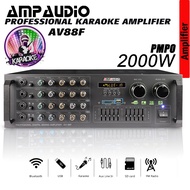 Ampaudio Karaoke Amplifier AV88F Bluetooth Stereo Amplifier Wireless Audio Home Karaoke Power Amplif