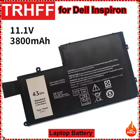 TRHFF P39F P49G 43WH Laptop Battery for Dell Inspiron 15-5547 5547 5548 5545 5542 N5547 N5447 Latitu
