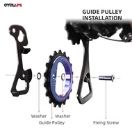 CYCLAMI 18T Bicycle Jockey Wheel Rear Derailleur Ceramic Pulley Bike Guide For AXS RED Road Bike L-T