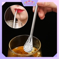 FASHION FAIR - H6145 Stainless Steel Food Grade 2 in 1 / 2 in 1 Spoon Straw / Spoon & Straw Stainles