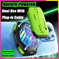 X111 Magnetic Phone Cooler Fan Detachable Battery Fan 1800MAh RGB Led Temperature Display..
