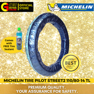 MICHELIN TIRE PILOT STREET2 110/80-14 (Tubeless)