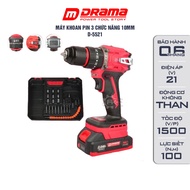 Máy khoan pin DRAMA D5521 Động cơ Không chổi than 3 Chức năng Có khóa trục và điều tốc siêu mượt