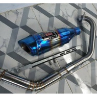 Yoshimura r11 racing exhaust biru