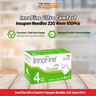 INNOFINE Insulin Pen Needles 32G 4mm/32G 5mm/31G 6mm Ultra Comfort Painless Jarum Kencing Manis