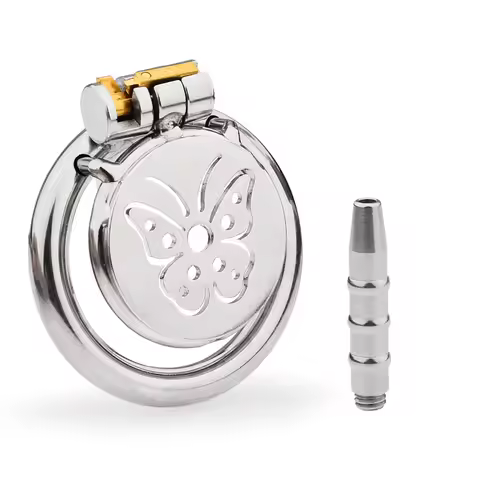 Upgraded CB Lock Cock Cage Chastity Cage Longterm for Male Men Urethral Extreme Toys for Man Small F