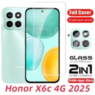 For Honor X6c 4G 2025 Full Cover Tempered Glass Flim For Honor X6c HonorX6C X 6 c X6 c 4G 5G 2025 Fr