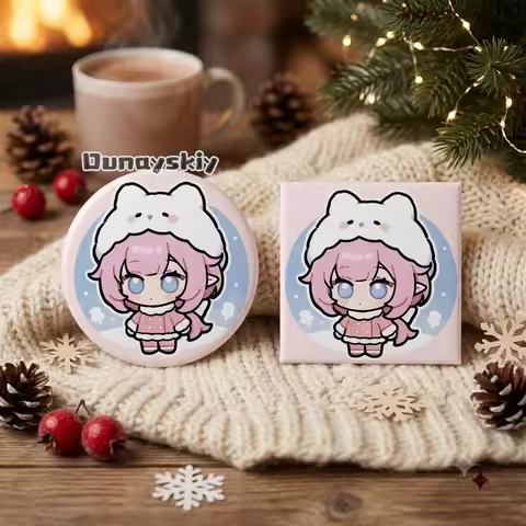 KS*27Elysia Honkai Impact 3rd Anime Badge HI3 Ego Herrscher of Origin Metal Brooch Pin Cosplay Gift 