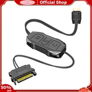 TEQIN Argb Mini Controller With Lengthen Cable Wide Compatibility 5v 3-pin To SATA Power Supply RGB 