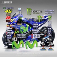RZMOTO R1 R6 R25 R3 MOVISTAR MOTOGP 2017 เปลือกภายนอก งานฝีมือ ลายติดรถจักรยานยนต์ ตกแต่ง ดูแลรักษา