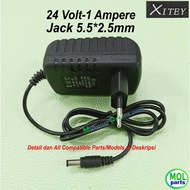 24V 1A Power Supply Adapter 24 Volt 1 Ampere 5.5x2.5