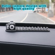 Couple Creative Cartoon Scene Parking Sign Car Accessories 4D Temporary Car Parking Sign Moving Car 
