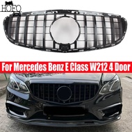 GT R Front Upper Hood Grille Grill For Mercedes Benz E Class W212 4 Door  E200 E250 E350 E550 2014-2