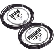 YAKAMOZ 2-in-1 Universal Bike Bicycle Shift Derailleur Cable & Brake Cable Housing Replacement Kit f