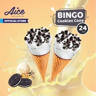 PTR Aice Bingo Cookies Cone (1 Karton = isi 24pcs) Es krim