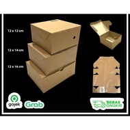 NEWs Snack Box 12x12 12x14 12x16 Brown Kraft Bread Cake Box Size 12 x 12 12 x 14 12 x 16 Contents 25