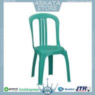 kursi plastik napolly 101 sandaran (ongkir murah pembelian banyak) - hijau