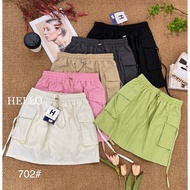 Women's Short Pants Skirt Hello 702 Cargo Skort Import Bangkok Bkk Latest Contemporary