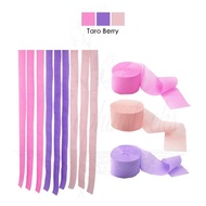 [SG] Value set | 23m Crepe paper backdrop | Pink Lilac Taro Berry